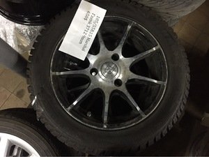 Литые диски Brabus с зимней резиной 185/55 R15 Smart 451
